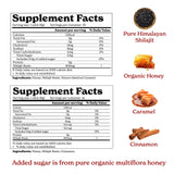 Better Alt Pure Himalayan Shilajit Sticks with Organic Honey, Saffron| Easy to Consume|30 Sticks for Energy Boost & Immune Support, 85+ Trace Minerals, 75%+ Fulvic Acid (Pack of 2) Cinnamon + Caramel