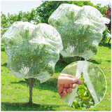 Large Fruit Orchard Netting, 6.56 x 6.56 FT Plant Netting with Zipper and Drawstring, Garden Netting to Protect Fruit from Anti Birds, Bugs, Cicadas, Insects