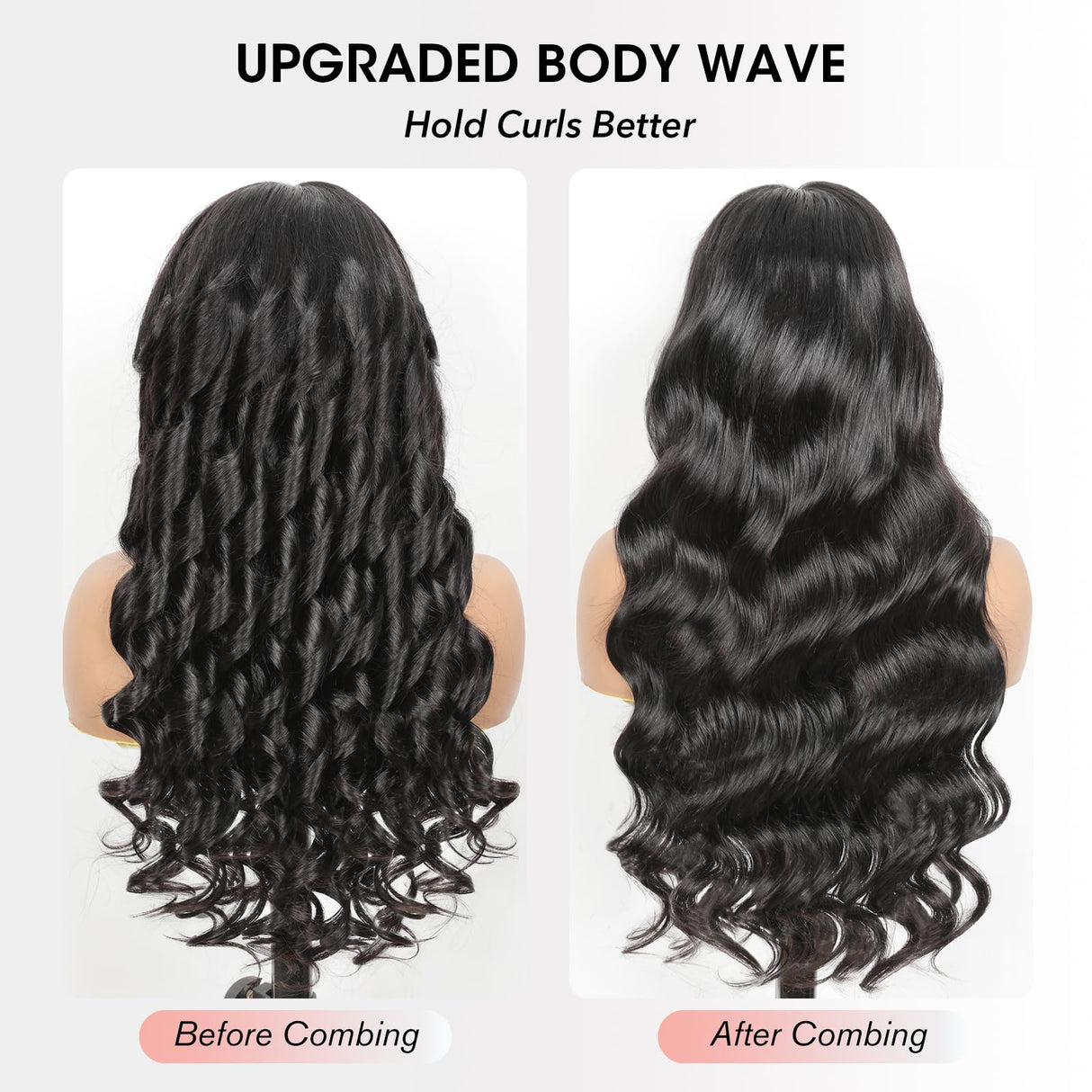 Curtain Bangs Face-Framing 9x6 Glueless Wigs Human Hair Pre Plucked Pre Cut HD Lace 200 Density Loose Body Wave Lace Front Wigs Layered Ready to Wear Wigs Glueless Human Hair for Black Women 18 inch