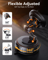 Miracase for MagSafe Car Mount[3800gf Strong Magnet & 90+LBS Suction Base]Magnetic Phone Holders for Your Car, 360° Adjustable Dash& Windshield Wall Mount with Adhesive Suction Cup for All Smartphones