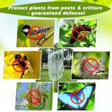 4-Pack 10 * 10FT Large Fruit Tree Netting with Drawstring and Zipper, Garden Netting for Garden Protection, Insect Bird Netting for Fruit Trees, Protection from Anti Bugs,Cicadas, Insects,Birds