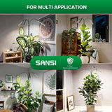 SANSI Grow Light for Indoor Plants, 3 Head LED Plant Lights for Indoor Growing, Full Spectrum 79"-90" Height Adjustable, 4/8/12H Timer, Dimmable, High PPFD for Large Tall Plants, Upgraded Stakes