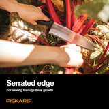 Fiskars Hori Hori Garden Knife with Sheath, Heavy Duty Gardening Hand Tool