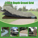 2" Thick Gravel Ground Grid 4ft x 10ft - Geo Grid Driveway Stabilization Grids, Gravel Retainer Grid 1885 LBS Per Sq ft, Geocell Geogrid for Walkway Driving RV Parking Slopes and Garden