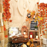 CQURE 36 Pack Fall Leaf Garland,Artificial Fall Vines Autumn Garland Fall Maple Leaves Thanksgiving Decor for Home Wedding Fireplace Christmas