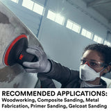 3M Xtract Net Disc 710W, 150+, 5 in, Die 500X, Pack of 50 Hook and Loop Sanding Discs, Virtually Dust-Free, Premium Option for Metal, Wood, Composites, Stock Removal, and Fine Finishing