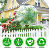 Large Fruit Orchard Netting, 6.56 x 6.56 FT Plant Netting with Zipper and Drawstring, Garden Netting to Protect Fruit from Anti Birds, Bugs, Cicadas, Insects