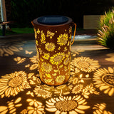 ANYTALK Birthday Gifts for Women Mom Grandma, Sunflower Solar Lanterns Outdoor Waterproof, Hanging Solar Lights for Yard, Patio, Porch, Garden Decor