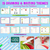 Busy Book for Toddlers 3+, Preschool Learning Activities with 30 Themes Prek Preschool Workbooks, Montessori Educational Learning Toys Activity Books for Christmas Birthdays Gifts Boys Girls