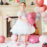 Osinnme Christmas Sandals for Girls High Heel Wedding Princess Size 10 Little Girl Toddler Kids Dress Shoes(02Pink 10)