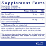 Pure Encapsulations Peptic-Care - Zinc-L-Carnosine - Gut Health & Antioxidant Supplement - Supports Gastric Health* - Vegan & Gluten-Free - 60 Capsules