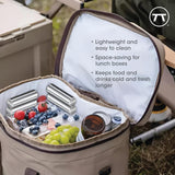 Outset Stainless Steel Cylinder Ice Packs, Set of 2 Metal Lunch Box Coolers