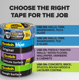 ScotchBlue Original Multi-Surface Painters Tape, 2 Inch Wide (1.88 In. x 60 Yds), 6 Rolls Blue Paint Tape Protects Surfaces & Removes Easily, Masking Tape for Indoor and Outdoor Use (2090-48TP6)