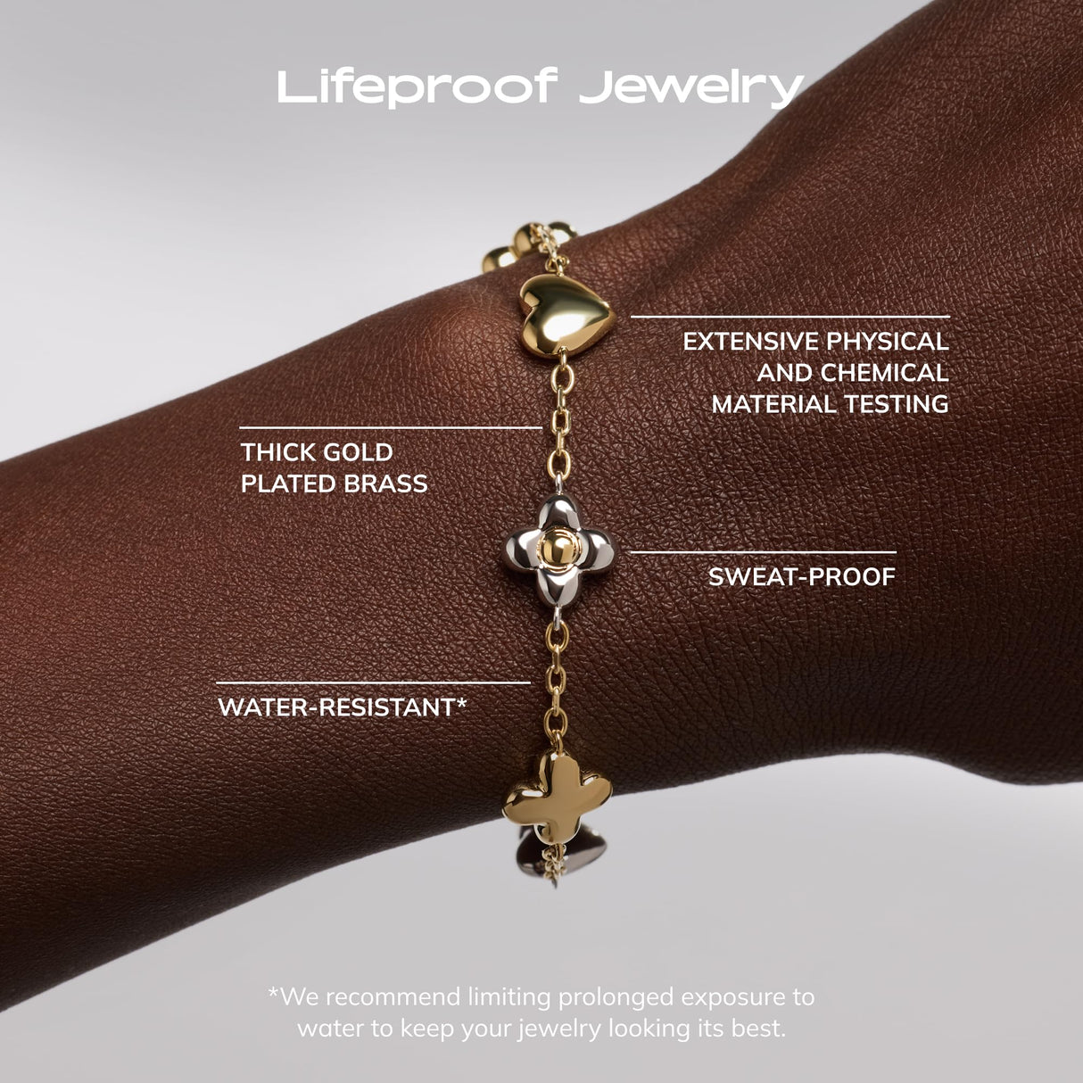 Ana Luisa Charm Bracelets for Women - 14K Gold Plated & Silver Plated