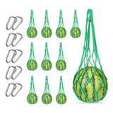 10 Pcs Melon Hammocks Cradles with D Hanging Hooks, for Trellis Heavy Duty Watermelon Nets,Or Growing Cantaloupe, Pumpkin,Honeydew in Vertical Garden (Green)