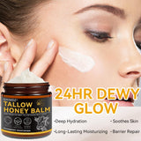 Beef Tallow for Skin, Whipped Tallow and Honey Balm, Organic Grass-Fed Beef Tallow with Raw Honey & Beeswax Natural Moisturizer for Face & Body, Nourish and Soothe Sensitive, Dry Skin