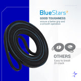 BlueStars 341241 Dryer Drum Belt - Compatible with Whirlpool Kenmore Dryers - Replaces 8066065 AP2946843 W10127457 PS346995 14210003 31531589 31001026 3394651 529597 - Pack of 2
