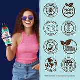 GuruNanda CocoMint Oil Pulling Mouthwash for Complete Oral Hygiene, 7 Essential Oils & Vitamins for Happy Teeth & Gums & Fresh Breath, Alcohol-Free, 16 oz