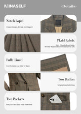 Mina Self Old Money Clothes 2025 Fall Outfits for Women Winter Brown Tan Khaki Womens Christmas Party Nye New Years Eve Clothes Womens Trendy Boyfriend Fashion Ladies Women's Blazers & Suit Jackets