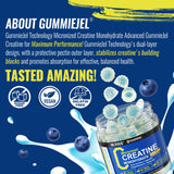 Micronized Creatine Monohydrate Gummies 5000MG for Women & Men, with Amino Acid Blend, Alpha-GPC, Phosphatidylserine & Vitamin B12 for Muscle Strength, Recovery, Energy, Focus, Sugar Free, 60cts