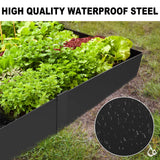 Meyoppm 20ft. 40" L × 4" H Metal Landscape Edging, 6 Pack Garden Border