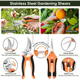 Joyfair Gardening Tools, 12 Pcs Garden Tool Set for Planting & Weeding