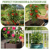 6 Pack 43.3 Inch Adjustable Tomato Cages Garden Plant Trellis