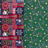 RUSPEPA 30" X 32.8' Reversible Christmas Wrapping Paper Large Paper Roll, Jumbo Roll, Santa Claus, Snowman and Candy Cane Design Gift Wrap for Kids, Friends, Family, Xmas Holiday Gifts