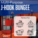 VBEST Heavy Duty Bungee Cords with Hooks - 10 Piece 18 Inch Bungie Cords Set