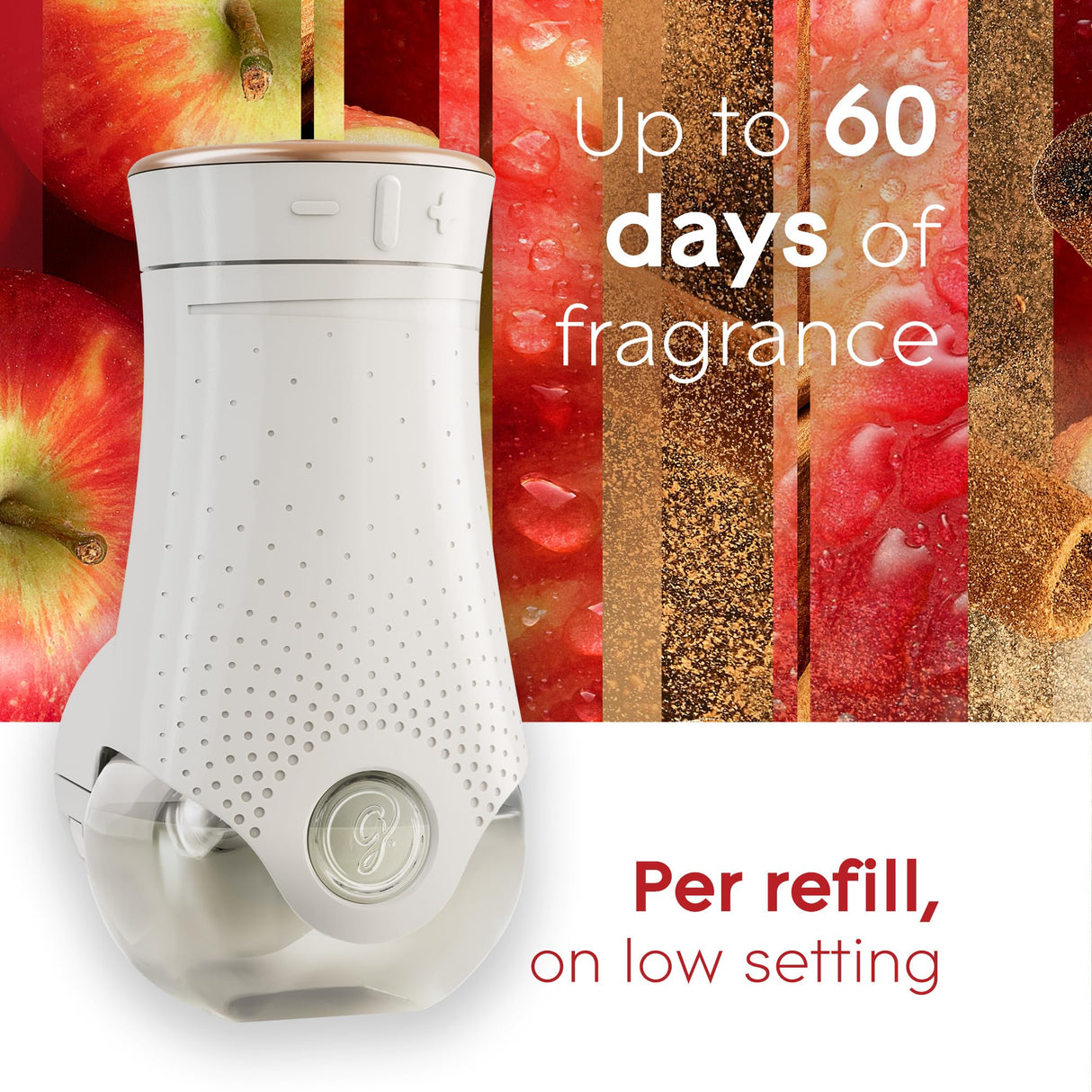 Glade PlugIns Refills Air Freshener, Scented and Essential Oils for Home and Bathroom, Apple Cinnamon, 6.7 Fl Oz, 10 Count (Packaging May Vary)