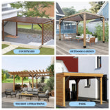8 Pcs 45 Degree Angle Support Brackets for Pergola
