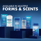 Gillette Antiperspirant Deodorant for Men, Cool Wave Scent 3.8 oz Pack of 4