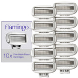 Flamingo Women's Original Razor Blade Refill Cartridges - 10 Count