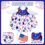 Patriotic Porch Goose Outfits 4th of July Goose Outfit Independence Day Lawn Porch Goose Clothes Fits 23" Cement Plastic Goose Statue for USA 250th Anniversary Outdoor Garden Yard Patio Decoration