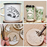 JOIKIT 50 PCS 3.5-4 Inches Natural Wood Slices, Unfinished Natural Wood Coasters, Wood Rounds Circles for Arts and Crafts, DIY, Christmas Ornaments, Rustic Wedding