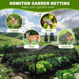Homiton Stronger Garden Mesh Netting, 10 x 20 FT Ultra Fine Nano PP Plant Covers, Small Animals Bird Net Barrier Screen for Vegetables Plants Fruits Flowers Protection, Shading Rate 33%