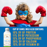 DESERT FARMS Organic Fresh Frozen Camel Milk - Fresh Flavor with Health Benefits - Pure & Natural Grade A -Allergen Free Milk from Healthy Camels in Midwest - Made In The USA [6 Pack]