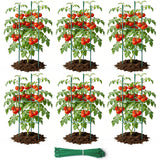 SDLDEER 6 Pack 48in Adjustable Metal Tomato Cages for Garden