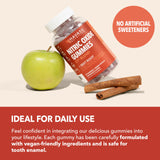 Nitric Oxide Gummies for Men and Women with L-Arginine and Beet Root - NO Gummies for Endurance and Recovery - 90 Count - Green Apple and Cinnamon Flavor - Vegan, Non-GMO, 1 Month Supply