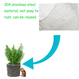 20 Packs Gopher Baskets 1 Gallon Stainless Steel Mesh Protects from Gophers