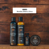 Live Bearded Complete Beard Grooming Kit - Wash, Conditioner, Butter and Oil - Made in the USA with All-Natural Ingredients - Mens Groom Set | 1880 Scent - Bourbon, Bitters, Citrus
