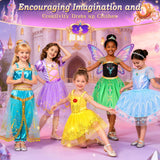 Princess Costumes for Girls, Princess Dress up Clothes for Girl 4-6