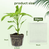 50 Pack 1 Gallon Gopher Baskets, Stainless Steel Root Protector Cages