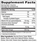OLLY Metabolism Gummy Rings, Metabolism and Cellular Energy Chewable Supplement,* Apple Cider Vinegar, Vitamin B12, Chromium Picolinate, Apple Flavored, 60 Day Supply - 60 Count