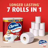 Charmin Toilet Paper Ultra Strong Clean Touch, 18 Family Mega XL Rolls = 126 Regular Rolls