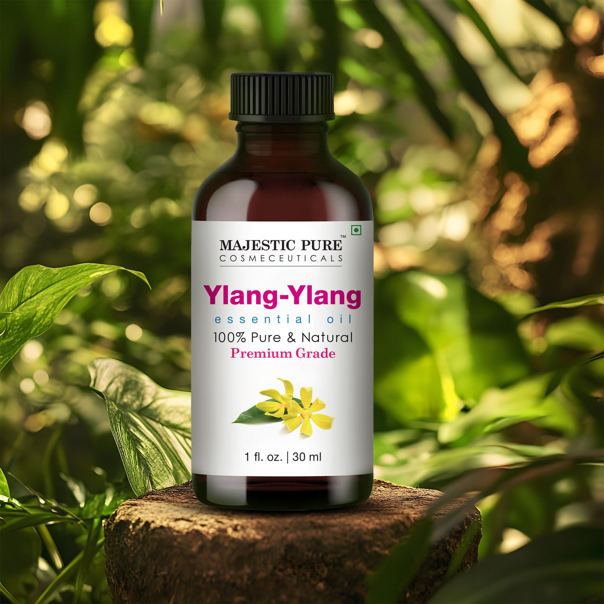 MAJESTIC PURE Ylang Ylang Essential Oil | 100% Pure and Natural Ylang Ylang Oil | Premium Grade Essential Oils for Hair Care, Home Diffusers, Skin, Aromatherapy, Massage and Humidifiers | 4 Fl Oz
