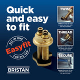 Bristan Echo Easy Fit Kitchen Sink Lever Handles Tall Swivel Spout Mixer Tap Faucet Chrome Plated (EC SNK EF C)