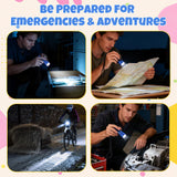 EverBrite 18-Pack Mini LED Flashlight Set - Portable Flashlights Ideal for Hurricane Supplies Camping, Night Reading, Cycling, BBQ, Party, Backpacking - Includes Lanyard & 54 x AAA Batteries