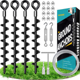Ground Anchors Heavy Duty Shed Anchors Kit Mobile Home Anchor, 4x15in