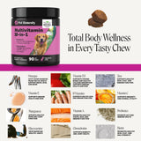Pet Honesty Vet Recommended 10-in-1 Dog Multivitamin, 90 Ct, Peanut Butter